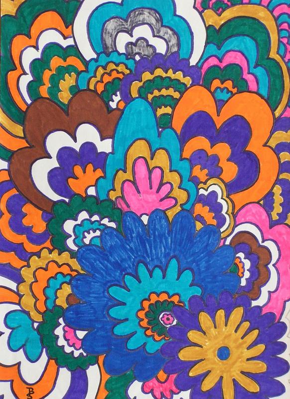Flower-Power, 1970, Filzstift-Papier, 21x30.jpg